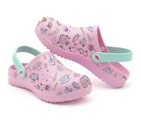 Nurse is Love Zuecos Enfermera - Zuecos Sanitarios Mujer, Zapatos de Trabajo de Mujer | Regalos Enfermera | Enfermera Accesorios & Vet - Coffee 40