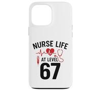 Nurse Life at Level 67 Funny Medical Student 67 Meme Carcasa para iPhone 13 Pro MAX