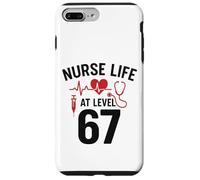 Nurse Life at Level 67 Funny Medical Student 67 Meme Carcasa para iPhone 7 Plus/8 Plus
