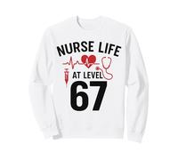 Nurse Life at Level 67 Funny Medical Student 67 Meme Sudadera