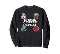 Nurse Life Chaos Coffee Repeat ER Medical Sudadera