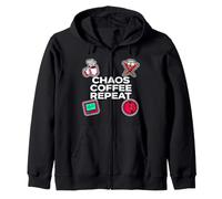 Nurse Life Chaos Coffee Repeat ER Medical Sudadera con Capucha