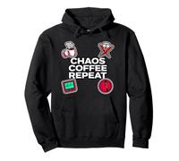 Nurse Life Chaos Coffee Repeat ER Medical Sudadera con Capucha