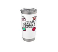 Nurse Life Chaos Coffee Repeat ER Medical Vaso térmico de acero inoxidable de doble pared