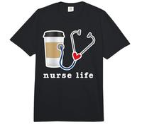 Nurse Life Coffee Lover Night Shift Graphic Mujer Comfort Colors Adult Heavyweight T-Shirt