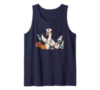 Nurse Life Goose Ghost Boo Healthcare Nurse Crew Camiseta sin Mangas