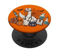 Nurse Life Goose Ghost Boo Healthcare Nurse Crew PopSockets PopGrip Adhesivo