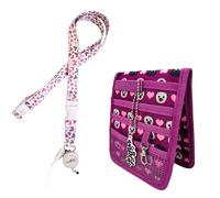 Nurse Life Pack Max 3 | organizador bolsillo + lanyard + extensible | - I love it - | Regalo Enfermera Profesional, Primeros Auxilios, Vendaje (Perros morado)