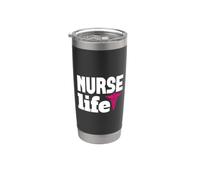 Nurse Life Proud Nurses Funny Nursing For Women Men Vaso térmico de acero inoxidable de doble pared