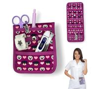 Nurse Life Salvabolsillos | No todos son iguales | Organizador de Bolsillo Enfermeria | Original regalo enfermera para guardar Tijeras y Accesorios (PURPURA PERROS GATOS CORAZONES)