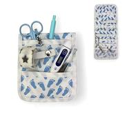Nurse Life Salvabolsillos Premium 2025 | No todos son iguales | Organizador de Bolsillo Enfermeria | Original regalo enfermera para guardar Tijeras y Accesorios (BLANCO PIECECITOS)