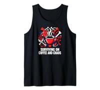 Nurse Life Surviving On Coffee and Chaos ER Camiseta sin Mangas