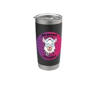 Nurse LLama No Drama Trauma Llama Hospital Nurse Alpaca Vaso térmico de acero inoxidable de doble pared