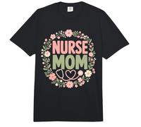 Nurse Mom Life Enfermería Floral RN Comfort Colors Adult Heavyweight T-Shirt