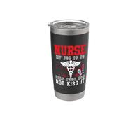 Nurse My Job Is To Help Your Ass Not Kiss It Nursing Nurses Vaso térmico de acero inoxidable de doble pared