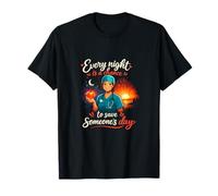 Nurse Night Shift Every Night Is A Chance Diseño de Cita Camiseta
