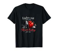 Nurse Night Shift Lights out Hearts Lating Design Camiseta