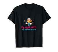 Nurse Night Shift Pixel Art Mi Turno de Noche la secuela Camiseta