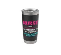Nurse Noun The First Person You See After Saying Nursing Vaso térmico de acero inoxidable de doble pared