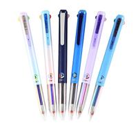 Nurse Pens, Spicanalogy Pens, 6 PCS Multicolor Pen, 0.5mm 3-in-1 Multicolor Gel Ink Pen, Consecutivte - Consecutive 18 Colors Quick Drying Gel InkPen, For Office, School Supplies (6pcs)
