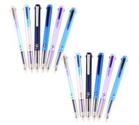 Nurse Pens, Spicanalogy Pens, 6 PCS Multicolor Pen, 0.5mm 3-in-1 Multicolor Gel Ink Pen, Consecutivte - Consecutive 18 Colors Quick Drying Gel InkPen, For Office, School Supplies (12pcs)