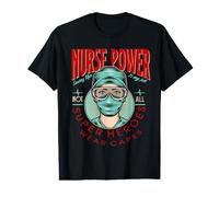 Nurse Power Saving Life Is My Job Not All Heroes Wear Capes Camiseta gráfica económica