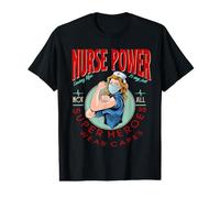 Nurse Power Saving Life Is My Job Not All Heroes Wear Capes Camiseta gráfica económica