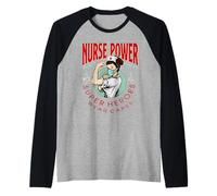 Nurse Power Saving Life Is My Job Not All Heroes Wear Capes Camiseta Manga Raglan