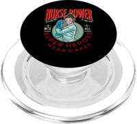 Nurse Power Saving Life Is My Job Not All Heroes Wear Capes PopSockets PopGrip para MagSafe