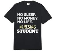 Nurse School Meme No Sleep No Money No Life Nursing Student Comfort Colors Adult Heavyweight T-Shirt