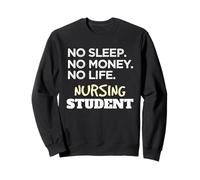 Nurse School Meme No Sleep No Money No Life Nursing Student Sudadera