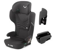 Nurse Spring Silla de Coche i-Size 100-150 cm, 4-12 Años, Isofix, Plegable, Portátil, Reclinable Multiposición, Negro