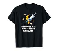 Nurse Survived The Night Shift Scream Camiseta