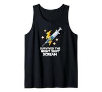 Nurse Survived The Night Shift Scream Camiseta sin Mangas