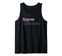 Nurse Sustantivo Scrub con Miracle Worker Camiseta sin Mangas