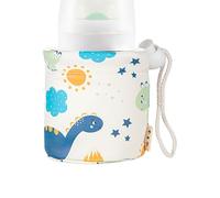 Nursery Bottle Sleeve Cover, Pu Leather Water and Milk Bottle Warm Sleeves, Heat Preservation Protector for Indoor and Outdoor Use, Outings, Home, Walking