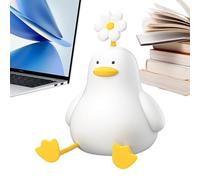Nursery Lamp, 3 Levels Cute Flower Duck Silicone LED Touch Control Lamp, Soft Animal Night Light For Kids, Bedroom Winter Bedside Tabletop Hallway Toilet Daily Nightstand Nursery Offices Decorative