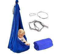 Nursery Swing, Rocking Kit, Kids Relaxing Cradle, Core Stability Design, Adaptive Physical Learning Tech, Premium Recreational Equipment, Red High Strength Mesh For Deck Porch