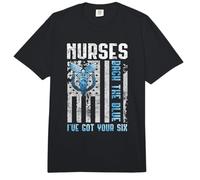 Nurses Back The Blue I've Got Your Six - Nurse Show Support Comfort Colors Adult Heavyweight T-Shirt
