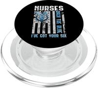 Nurses Back The Blue I've Got Your Six - Nurse Show Support PopSockets PopGrip para MagSafe