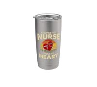 Nurses Couple Gift Super Hot Nurse Stole My Heart Valentines Vaso térmico de acero inoxidable de doble pared