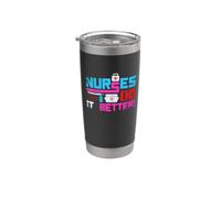 Nurses Do It Better Funny Nursing Nurse Vaso térmico de acero inoxidable de doble pared