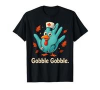 Nurses ER ICU RN Fall Autumn Thanksgiving Turkey Gobble Camiseta