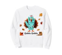 Nurses ER ICU RN Fall Autumn Thanksgiving Turkey Gobble Sudadera