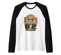 Nurses on Strike Safe Staffing Saves Lives Union Nurse NY Camiseta Manga Raglan