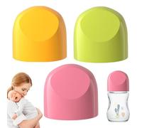 Nursing Bottle Cap for - Triple Pack Replacement Parts, Secure Spill-Resistant Cover with Strong Grip Design, Practical Utility for Daily Feeding Organization | Freezer Milk Water Juice Use