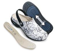 Nursing Care Zuecos de Piel Wash'Go Berlín (Invierno con Tira, Numeric_37)