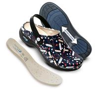Nursing Care Zuecos de Piel Wash'Go Berlín (Salud 03 con Tira, Numeric_43)
