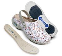Nursing Care Zuecos de Piel Wash'Go Berlín (Salud con Tira, Numeric_37)
