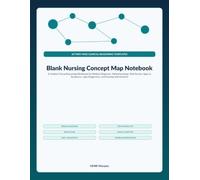 Nursing Concept Maps Notebook: Blank Clinical Care Plan Templates and Mapping Grid for Nursing Students and NCLEX Preparation